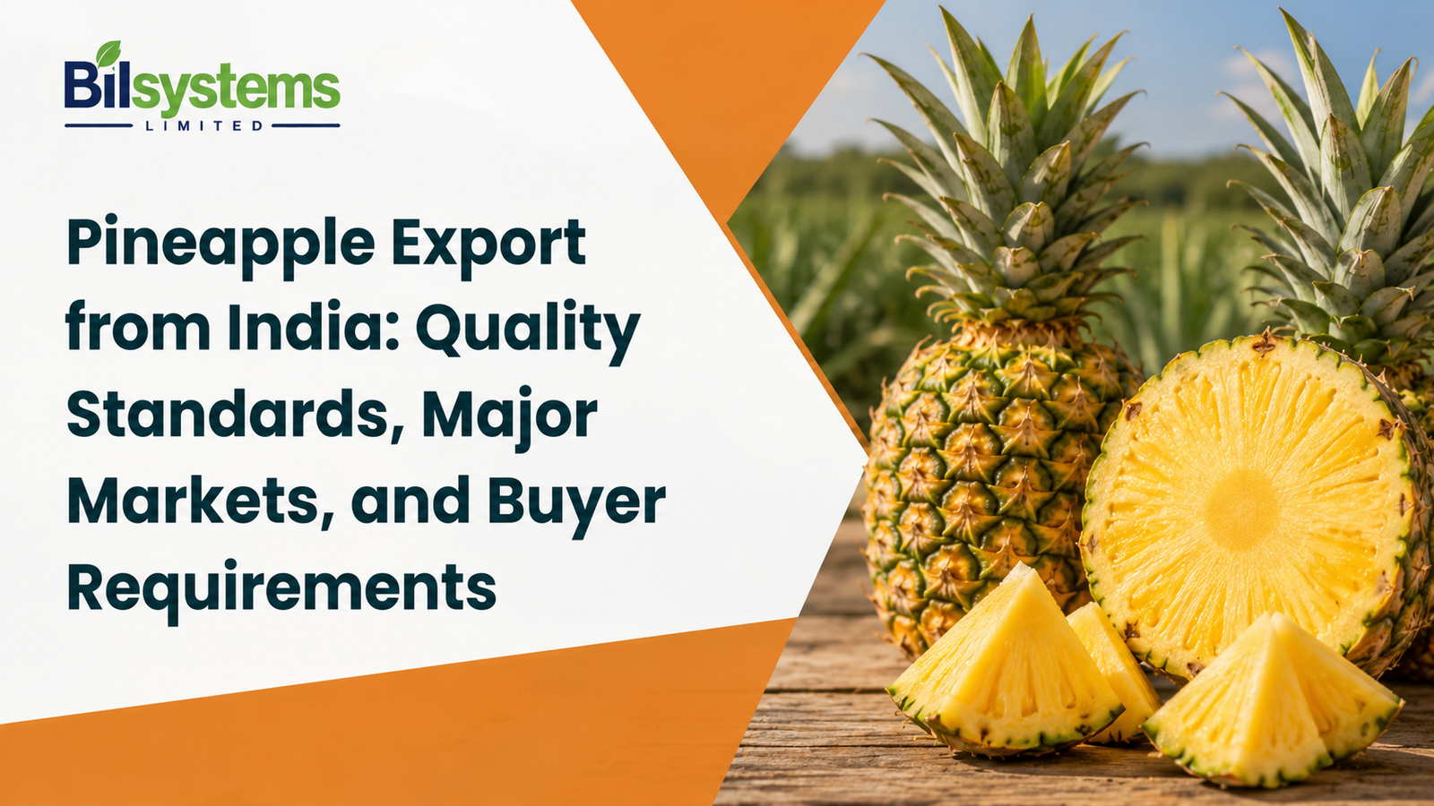 Pineapple Export from India: Quality Standards, Major Markets, and Buyer Requirements